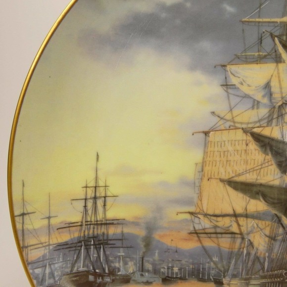 FLYING CLOUD Great Clipper Ships Plate Collection 1981 Franklin Porcelain UHH&L - Picture 6 of 11